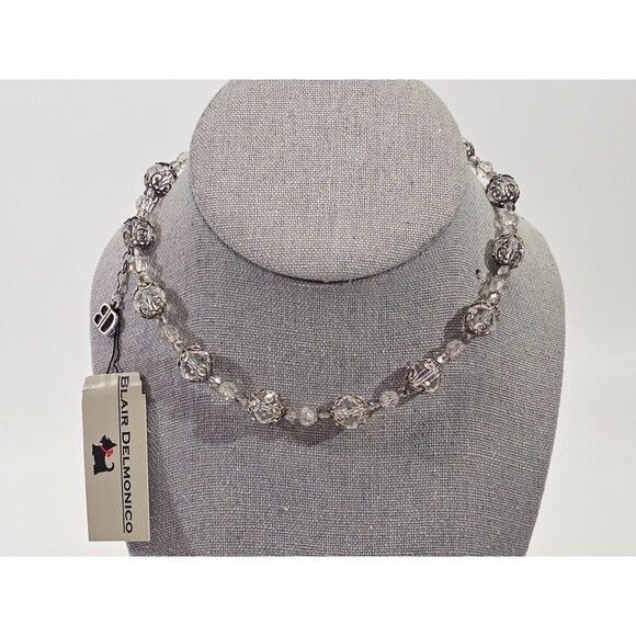 KSD Blair Delmonico Cannetille Filigree Glass Beaded Statement 14-18" Necklace - Picture 2 of 6